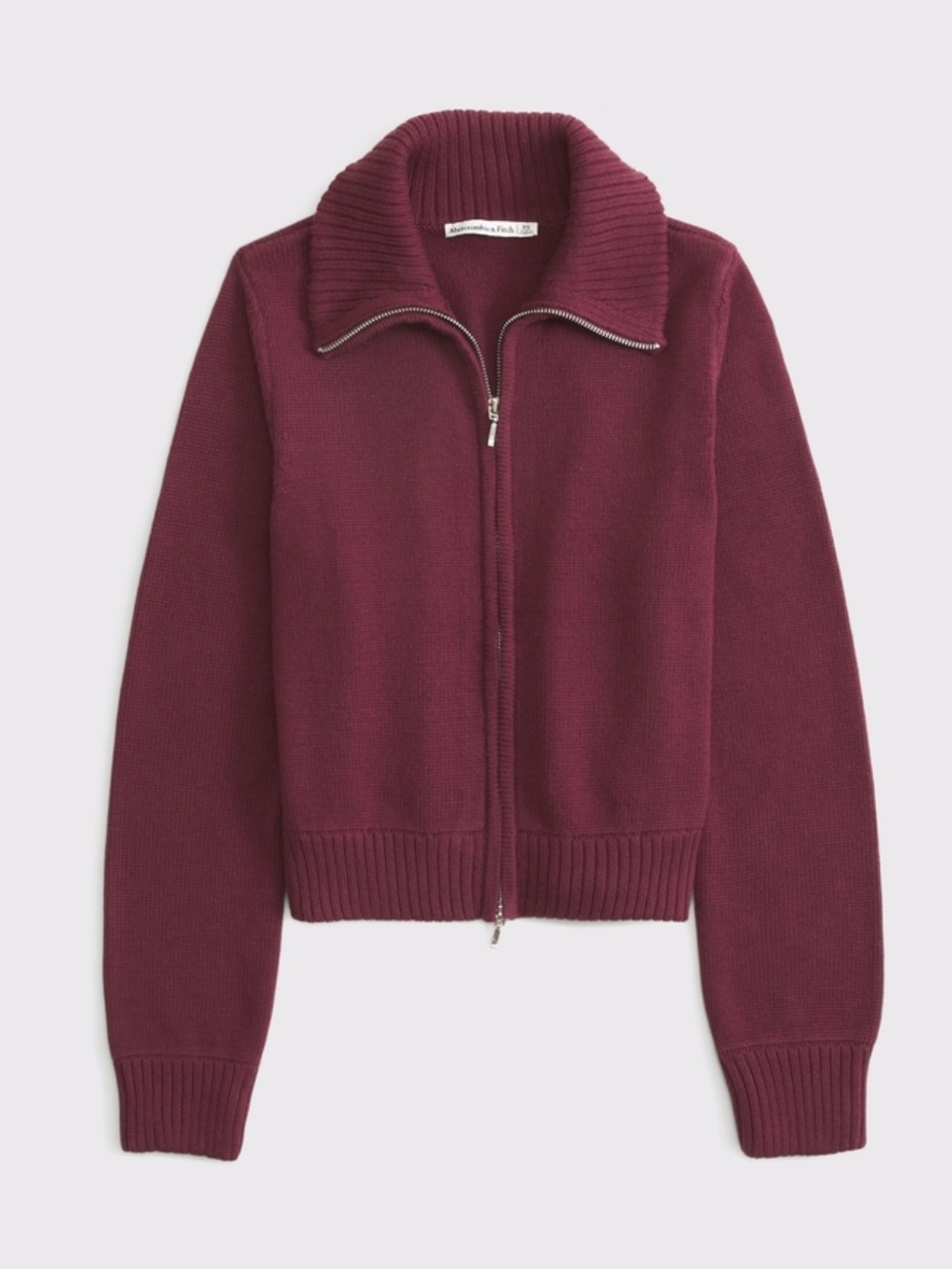 double zipper cardigan